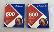 Polaroid 600 Instant Film TWO 10 Photo Pack New Sealed in Box NOS Expired 2009
