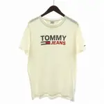 TOMMY JEANS MY A N M O 針織上衣 牛仔褲 T恤 襯衫 XL 棉 白色 短袖 日本直送 二手