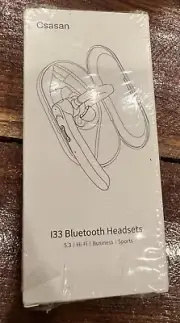 Bluetooth Headset V5.3 20H Talk Handsfree Earpiece Wireless Headset-S