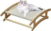 Raised Cat Bed - Removable Raised Cat Bed - Grey Wear Resistant Pet Hammock, Space Saving Hammock Bed for Playing, Climbing, Sleeping