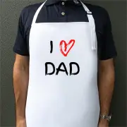 I Love Dad Apron