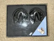 Boxed Silver Metal Hinged Fortune Cookie Trinket Box