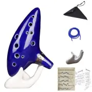 Legend of Zelda Ocarina 12 Hole Alto C with Getting Started Guide Display Sta...