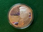 John F Kennedy , Leading in Turbulant Times , Colossal Coin-T5
