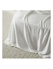 [Ettitude] Signature Sateen Flat Sheet in White