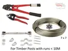 22x Jaw Jaw Balustrade Kits 316 Stainless 200M Wire Rope Swaging Tool TT DFDK