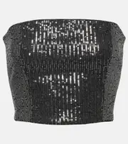 [Rotate] Rotate Twill sequined tube top AU 8 black