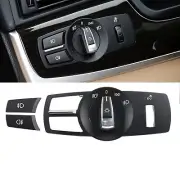 4Pcs Headlight Control Switch Panel+Button+Knob For BMW 5 Series Advance Version