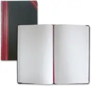National Brand Record Book, Black Ultima, 13.75 x 8.375 inches, 300 Pages (A9300