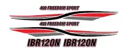 Quintrex style Freedom Sport Graphics with 3 colour Lettering and Rego Numbers