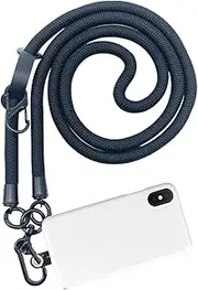 Phone Rope Lanyard,10MM Phone Neck Holder with Spacer - Neck Phone Holder with Anti Theft Phone Strap, Phone Neck Holder for Travel Lippsy