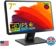 ROADOM Touch Screen Monitor with Case, 7’’ Raspberry Pi Screen, IPS FHD 1024×