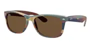 Ray-Ban RB2132 New Wayfarer 682533 Men's Sunglasses Pattern Size 55