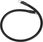 X AUTOHAUX 60cm 4AWG Battery Inverter Cable 5/16" Battery Cable Tinned Copper Black OT Type 1Pc