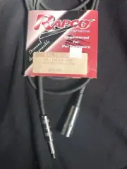 NEW Rapco Male XLR 1/4" TRS Microphone Cord 10 ft. Patch Cable NOS