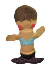 Mermaid Hand Puppet - 12-Inch Eco-Friendly Reclaimed Wool Cate & Levi NEW Kids