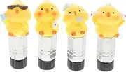 EXAOMBLE 4pcs Cute Tire Valve Caps Funny Valve Stem Covers for Enhanced Bike Decoration and Stylish Accessory for Cyclists