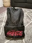 Vintage Coca Cola Back Pack Enjoy Coca Cola Ceramic Label Bottle Never Used
