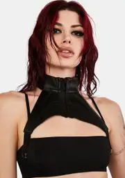 [Namilia] Neckholder Stretch Top