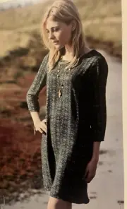 Brora Tribal Print Tunic Dress. Green Mix & Pink. Lined. UK 10. BNWT. Pristine