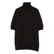 [Prada] Prada Short-sleeved Roll-neck Top 42 IT BROWN