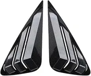 Plastic Rear Side Vent Window Scoop Louvers Shutter Decoral Panel Cover Trim Compatible for Lexus NX 200 300H 2015-2018 Car Accessories(Carbon Fiber Look)