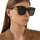 【Gucci】古馳 太陽眼鏡 GG1071S 002 大鏡面 橢圓框墨鏡 膠框太陽眼鏡 茶色鏡片/琥珀色框 55mm