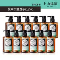 在飛比找ETMall東森購物網優惠-【tsaio上山採藥】艾草抗菌洗手液300ml（12入組）