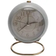 Silent Alarm Clock Bedside Small Table Clock Non Ticking Analogue Retro4402