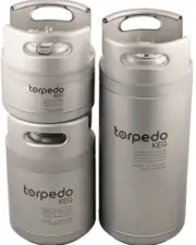 Torpedo Ball Lock Corny Keg (Stackable Kegs) homebrew stainless steel ball lock