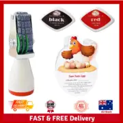 Egg Dater Kit, Egg Date Stamp, 2 Ink Pads (Red & Black), 50 Egg Handling Card...