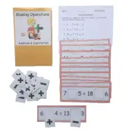 Teacher Depot Math Center Resource Game Addition Subtraction Missing Operations