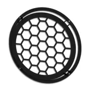 Raised Audio Protective Grill Metal Subwoofer Mesh with Honey Comb Speakers 1pc