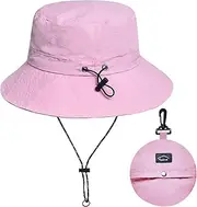 [Malaxlx] Waterproof Bucket Hat for Women and Men - UV Protection Beach Sun Hat Fishing Safari Boonie Hat Rain Hat Adjustable Packable