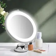 Traderight 10x Magnifying Makeup Mirror LED Light Cosmetic Bathroom Round 360° Rotation