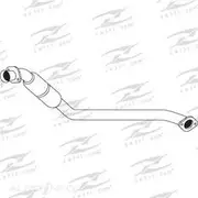 Redback Cat Conv Bolt On to suit GM Comm VZ 3.6L Cat RHS No 2nd Oxy Sens - C7566