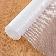 Shelf Liner 60cm x 5M, Yiaxoyia Non-Slip Oil-Proof Cabinet Paper Drawer Liner for Kitchen Cabinet, Refrigerator, Shelves, Storage, Desks, Washable & Non Adhesive (Striped Pattern)