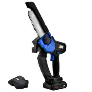 NNEMB SW6 20V Cordless Mini Chainsaw Kit, Electric Tree Pruner with Battery & Fa