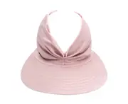 Fufu Women Sun Hat Anti-UV Wide Brim Sunscreen Protective Summer Hat for Holiday-Pink