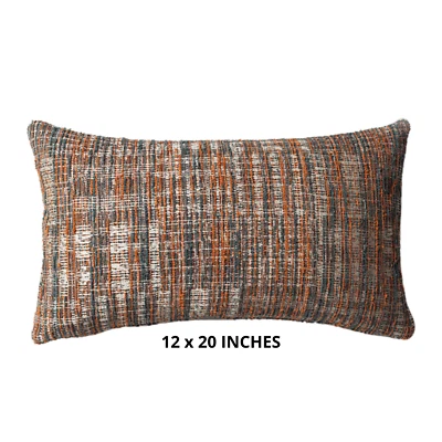 Decorative Lumbar Pillow Cover, Couch Sofa Throw Pillow Covers, 12x20 in or SET