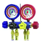 Imperial Manifold Gauge Set 4 Valve HVAC R22 R404A R410A 4 Hoses 800 PSI 3/8 In