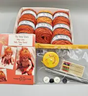 Sassy Skein Bath Time Towel Kit 8 Skeins 100% Cotton Yarn Pattern & Tools NO DVD