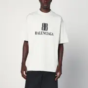 [Balenciaga] White Nano BB Medium Fit T-shirt L White