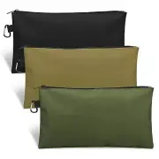 3 Pack Portable Canvas Pouch Bag Reusable Electrician Tools Organizer Bag