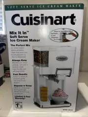 Cuisinart ICE-45CRM Mix it In Soft Serve Ice Cream Maker White NEW IN BOX