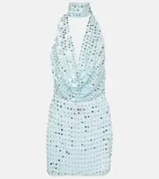 [Aya Muse] Aya Muse Tipo sequined minidress AU 14 blue
