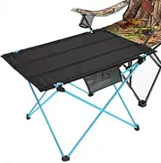 Camping Table - Aluminum Alloy Folding Table | collappsible Table for Picnic Camp Backyard BBQ | Multifunctional Portable Table Small Outdoor Roll up Picnic Table for Beach Fishing Garden