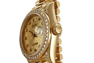 Rolex勞力士69178蠔式恒動日誌18K金女用腕錶