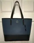 NEW DKNY Bryant Park Saffiano Leather Blue Tote Large Purse Shoulder Bag Handbag