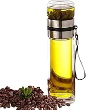 Water Bottle with Tea Separation,Leak-Proof Tea Bottle - Double Wall Travel Mug, Tea Mug, Portable Water Separation Tea Bottle for Home and Travel